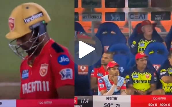 [Watch] Shame! Shikhar Dhawan & Co. Don't Celebrate Shashank Singh's Resilient Fifty vs GT